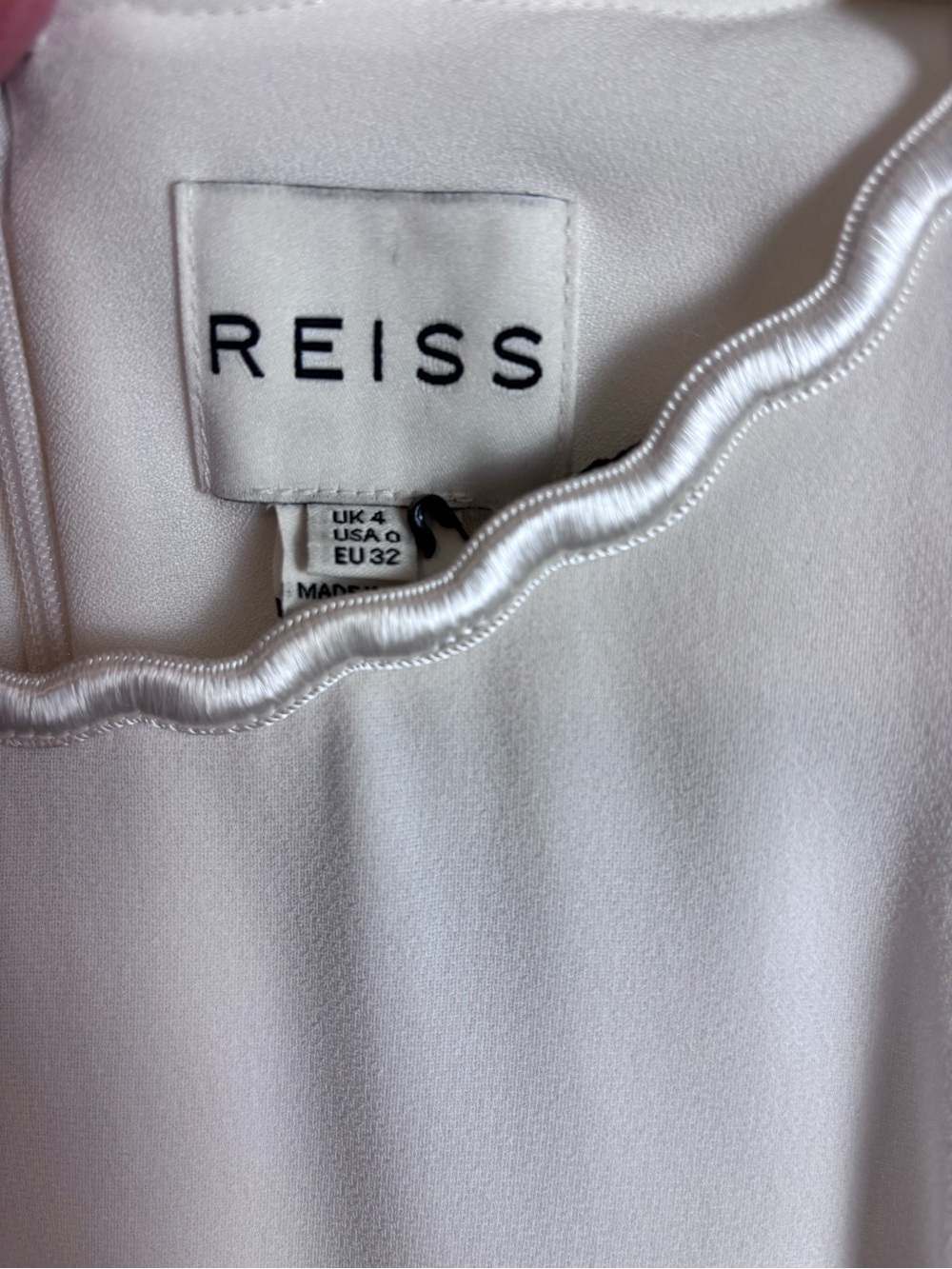 NWT Reiss Rodia Off White Novelty Neckline Women’s 0 Bridal Cocktail Event - Picture 4 of 16